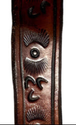 Versatile Veg Tan Leather Keychain – Wearable as Belt Loop or Wrist Strap - Ysleta Mission Gift Shop