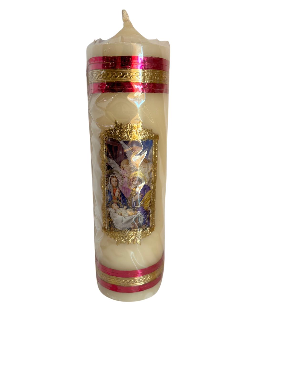 Large Saint Devotional Candle | Religious Handcrafted Prayer Candle