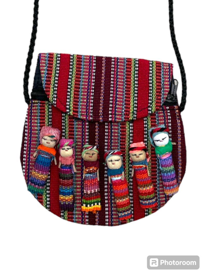 Handmade Worry Doll Purse – Traditional Guatemalan Artisan Craft - Ysleta Mission Gift Shop