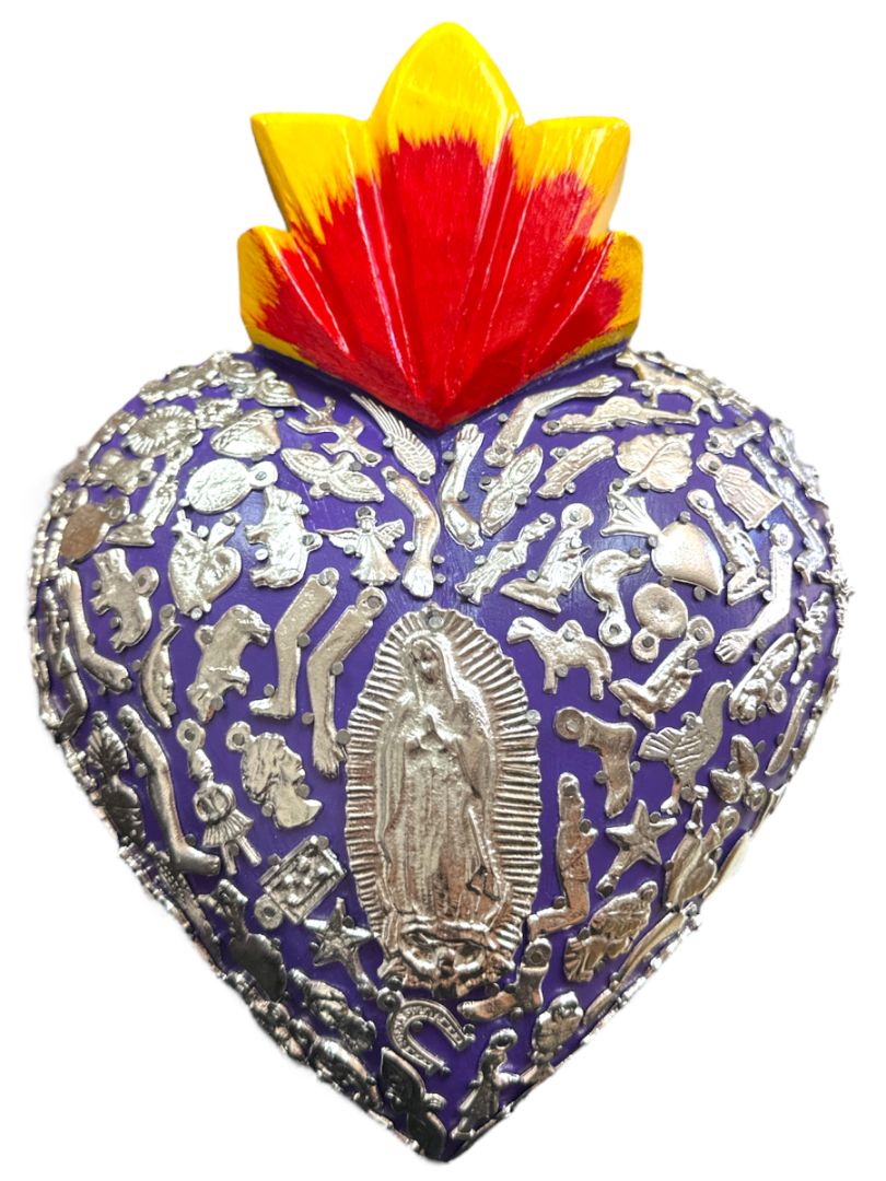 Milagros Wood Sacred Heart - Ysleta Mission Gift Shop