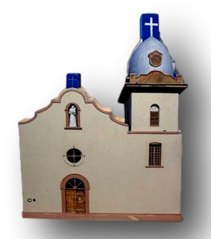 Ysleta Mission Wood Cutout – 5.25 x 6.25 in | Historic El Paso Mission