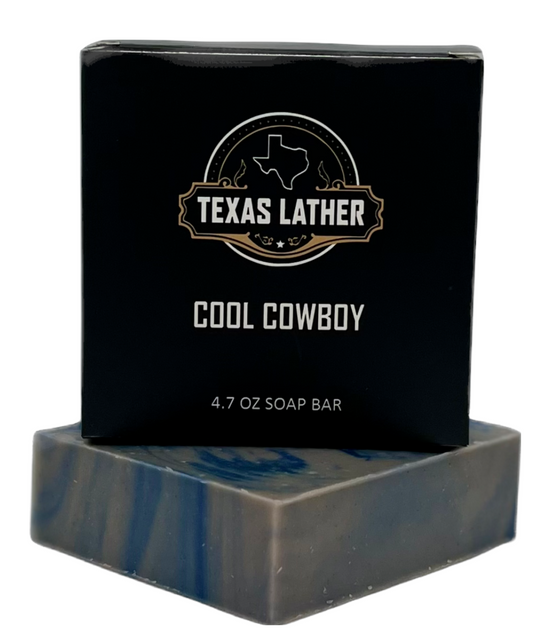 Cool Cowboy Soap Bar 4.7 oz. 3X3X1 inches Handmade Small Batches