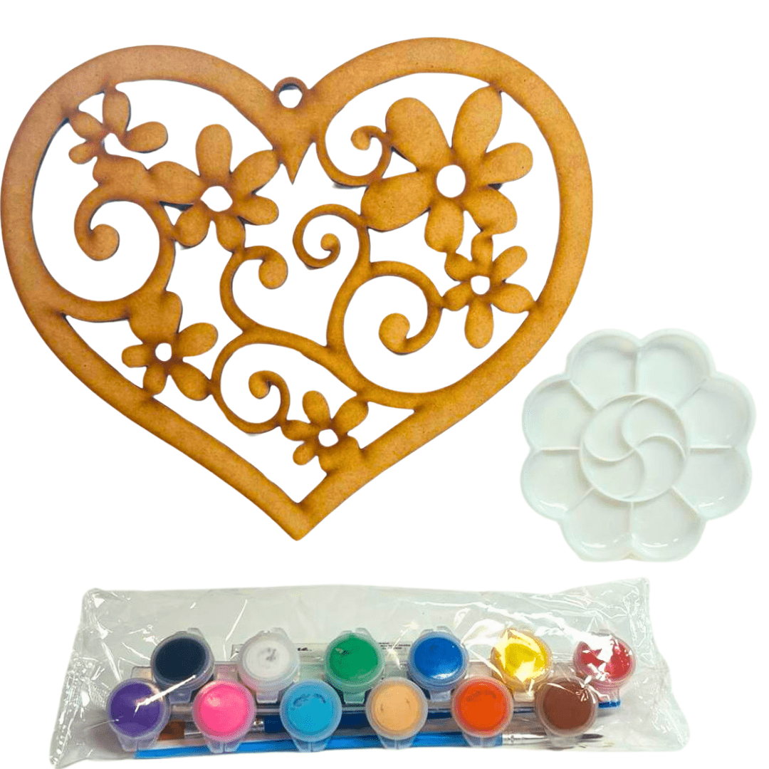 Be The Artist Wood Laser Cut Paint Kit – Religious Images with Acrylic Paint and Brushes