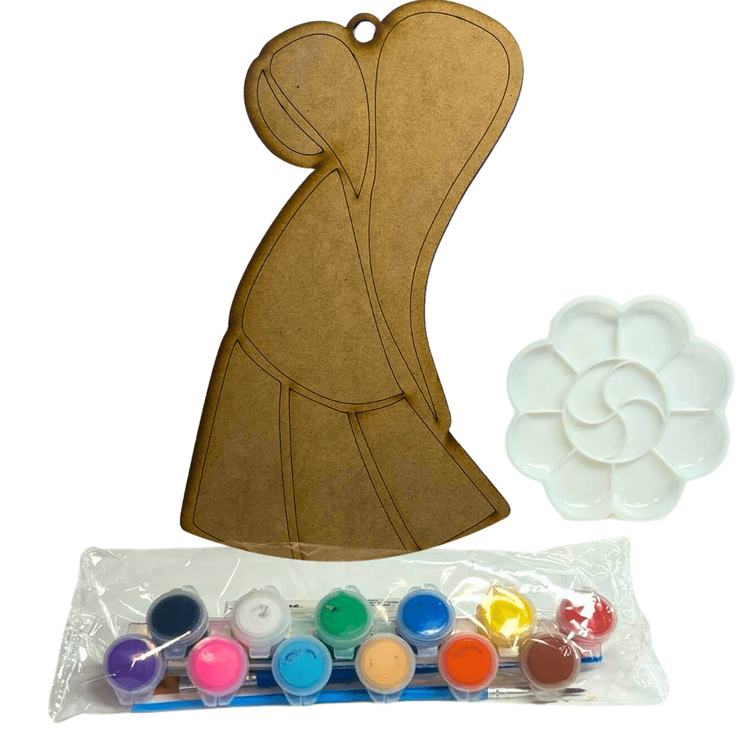 Be The Artist Wood Laser Cut Paint Kit – Religious Images with Acrylic Paint and Brushes