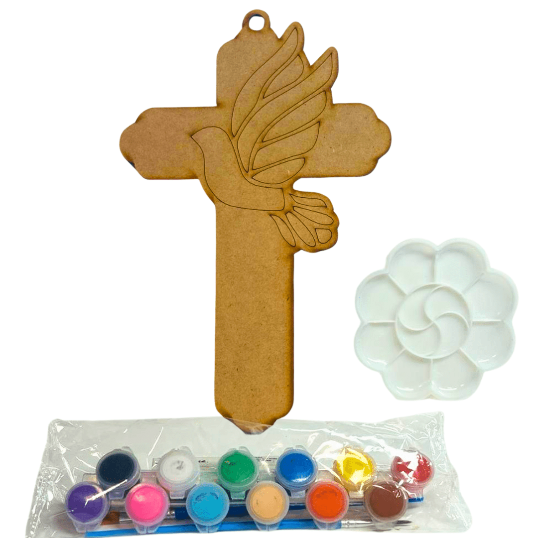 Be The Artist Wood Laser Cut Paint Kit – Religious Images with Acrylic Paint and Brushes