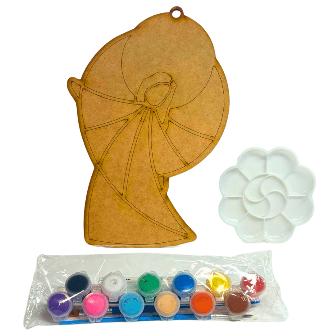 Be The Artist Wood Laser Cut Paint Kit – Religious Images with Acrylic Paint and Brushes