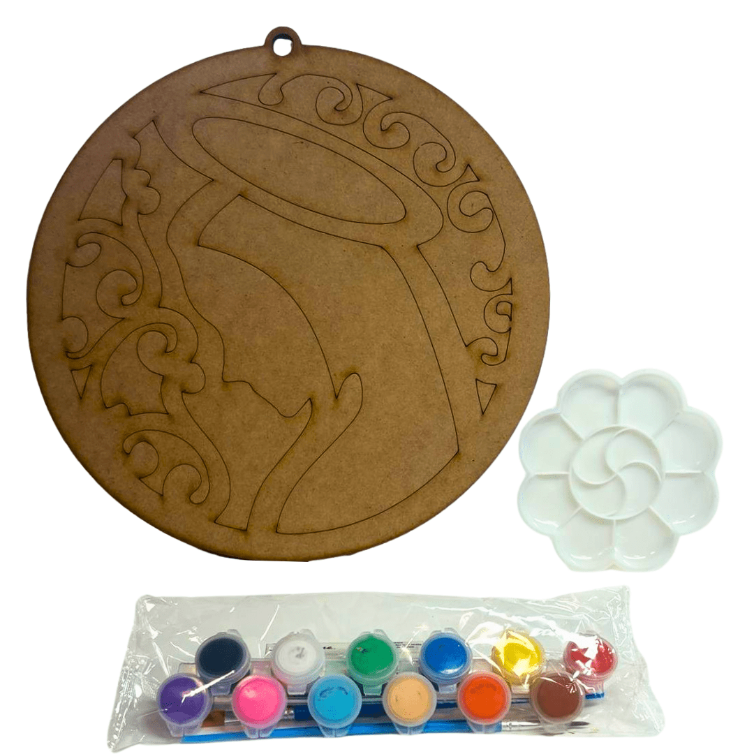 Be The Artist Wood Laser Cut Paint Kit – Religious Images with Acrylic Paint and Brushes