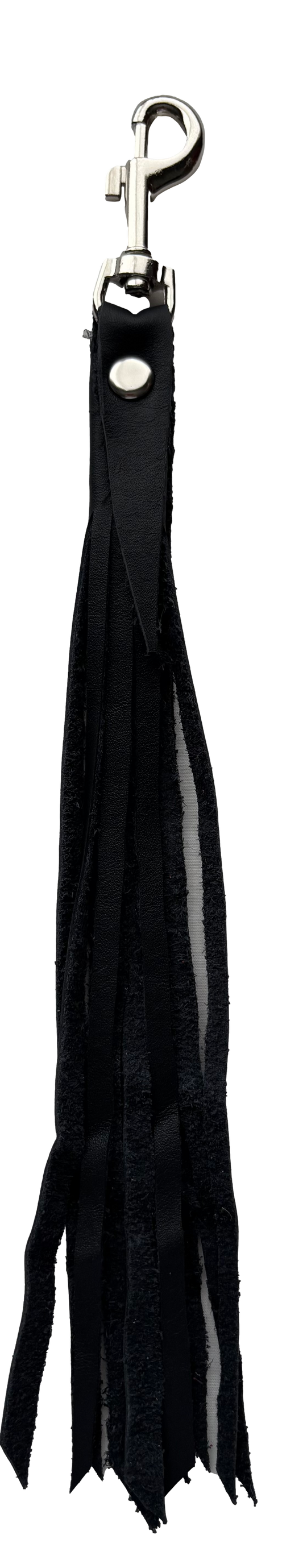 Black Leather Fringe Tassel - Ysleta Mission Gift Shop