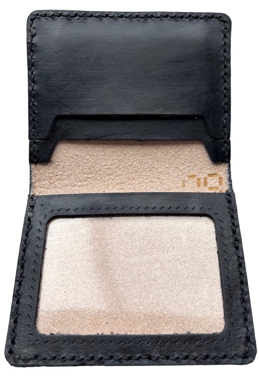 Black Leather ID Wallet - Ysleta Mission Gift Shop