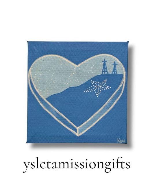 Blue El Paso Sweetheart Painting - Ysleta Mission Gift Shop