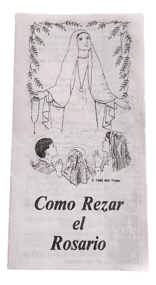 Book Pamphlet Como Rezar el Rosario H: 5.5 in W: 3 in