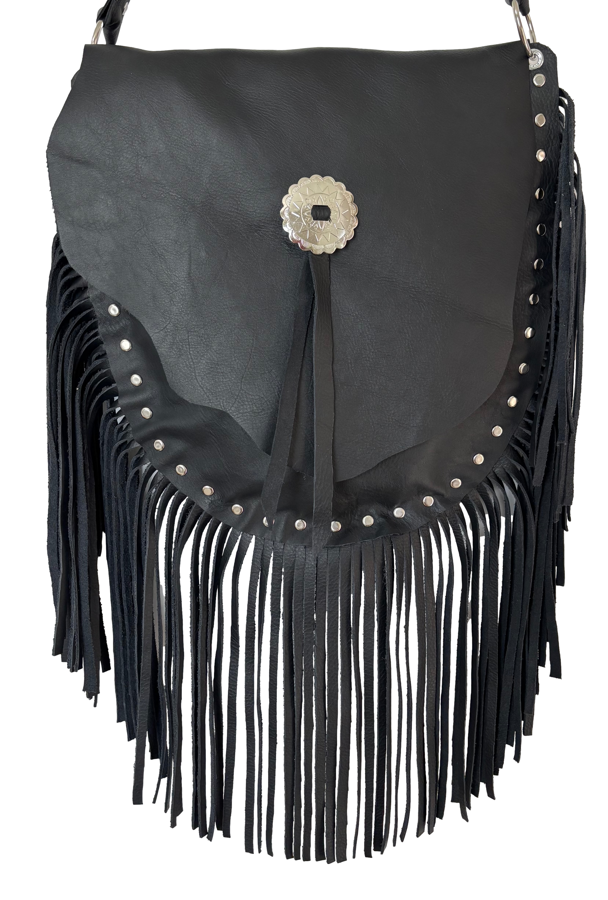 Brown Leather Handbag - Ysleta Mission Gift Shop