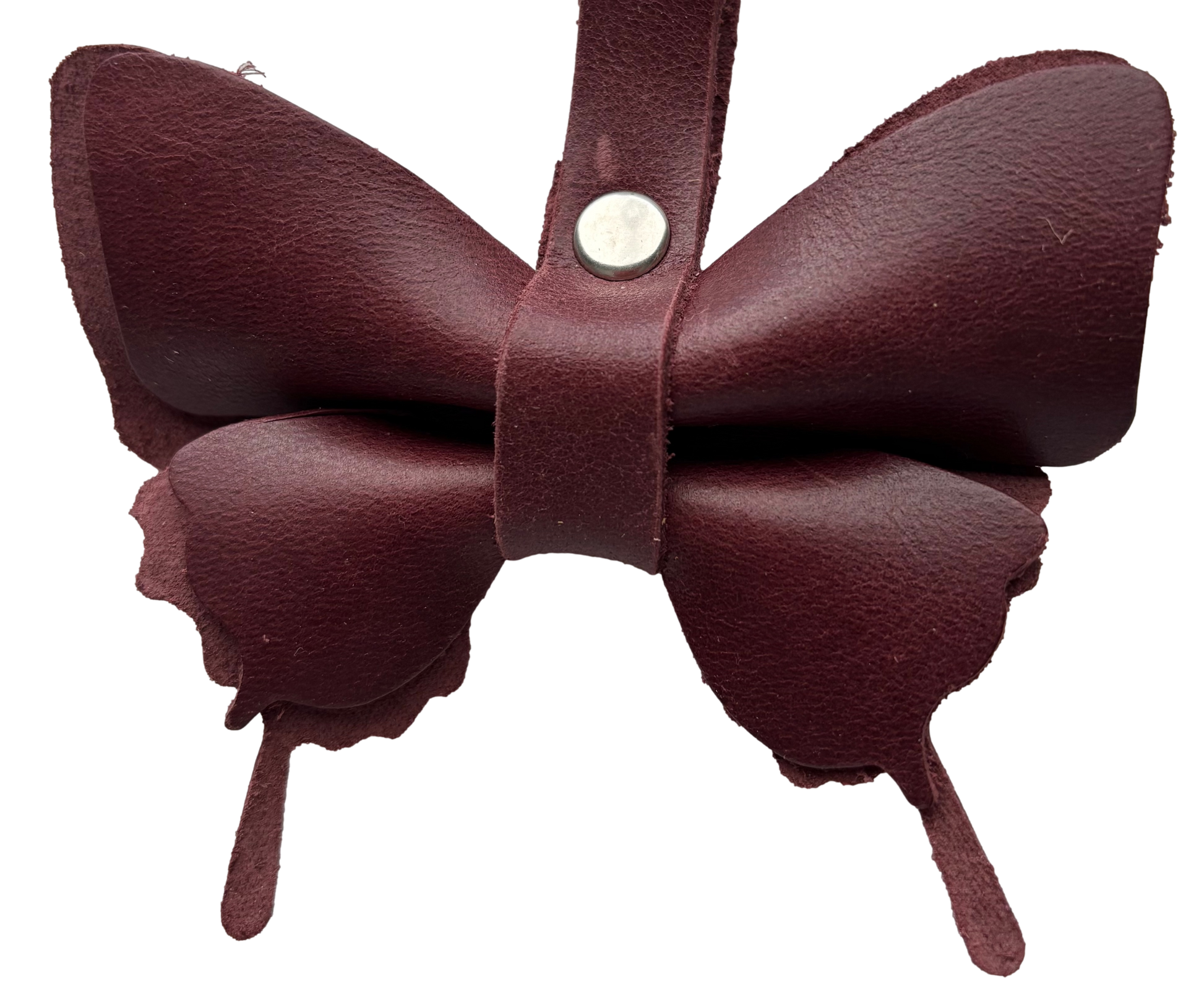 Silver butterfly keychain with snap closure by Consuelo Barraza, accessory for handbags and wallets.