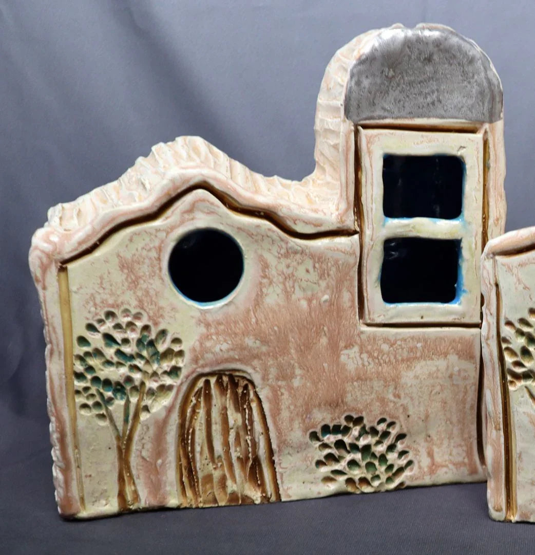 Ceramic Ysleta Mission Luminario - large - Ysleta Mission Gift Shop