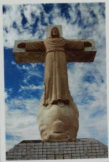 Christ Statue on Cristo Rey Magnet – 2.5 x 3.5 inches