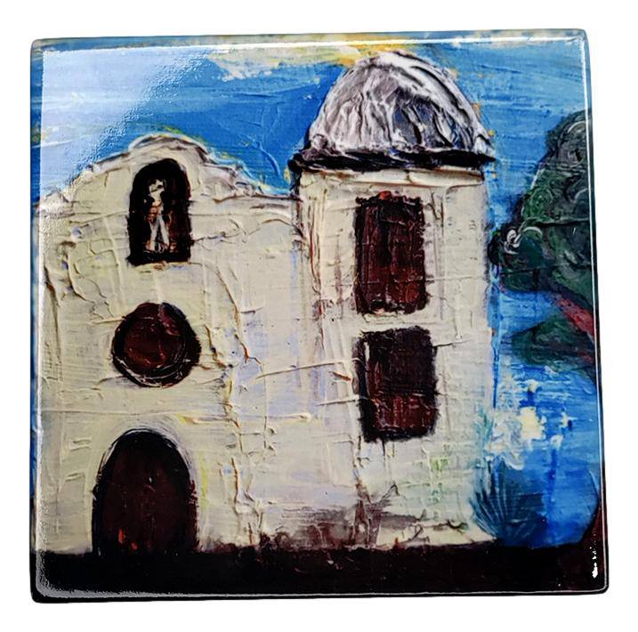 Coaster Beauty of El Paso Sublimated Print of Original Art Cork Backing