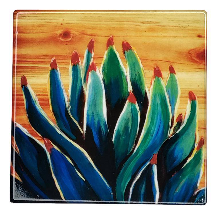 Coaster Beauty of El Paso Sublimated Print of Original Art Cork Backing