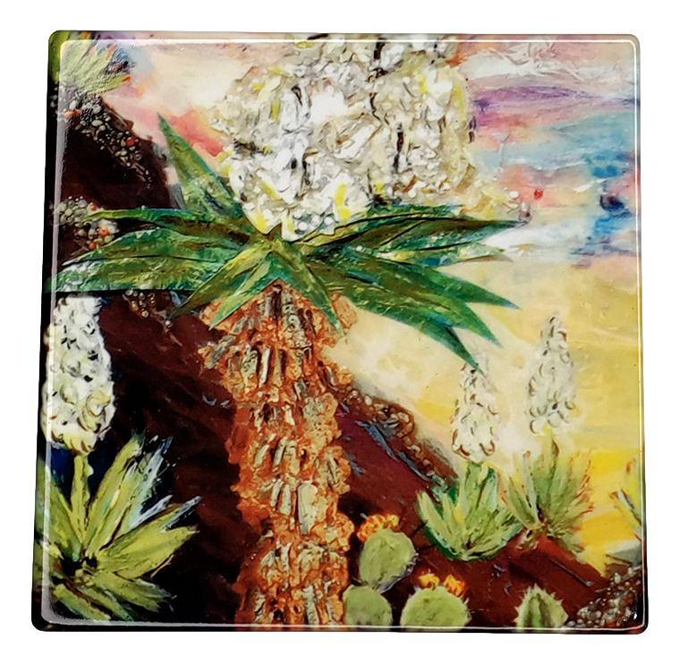 Coaster Beauty of El Paso Sublimated Print of Original Art Cork Backing