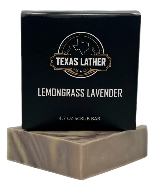 Lemongrass Lavender Soap Bar 4.7 oz. 3X3X1 inches Handmade Small Batches