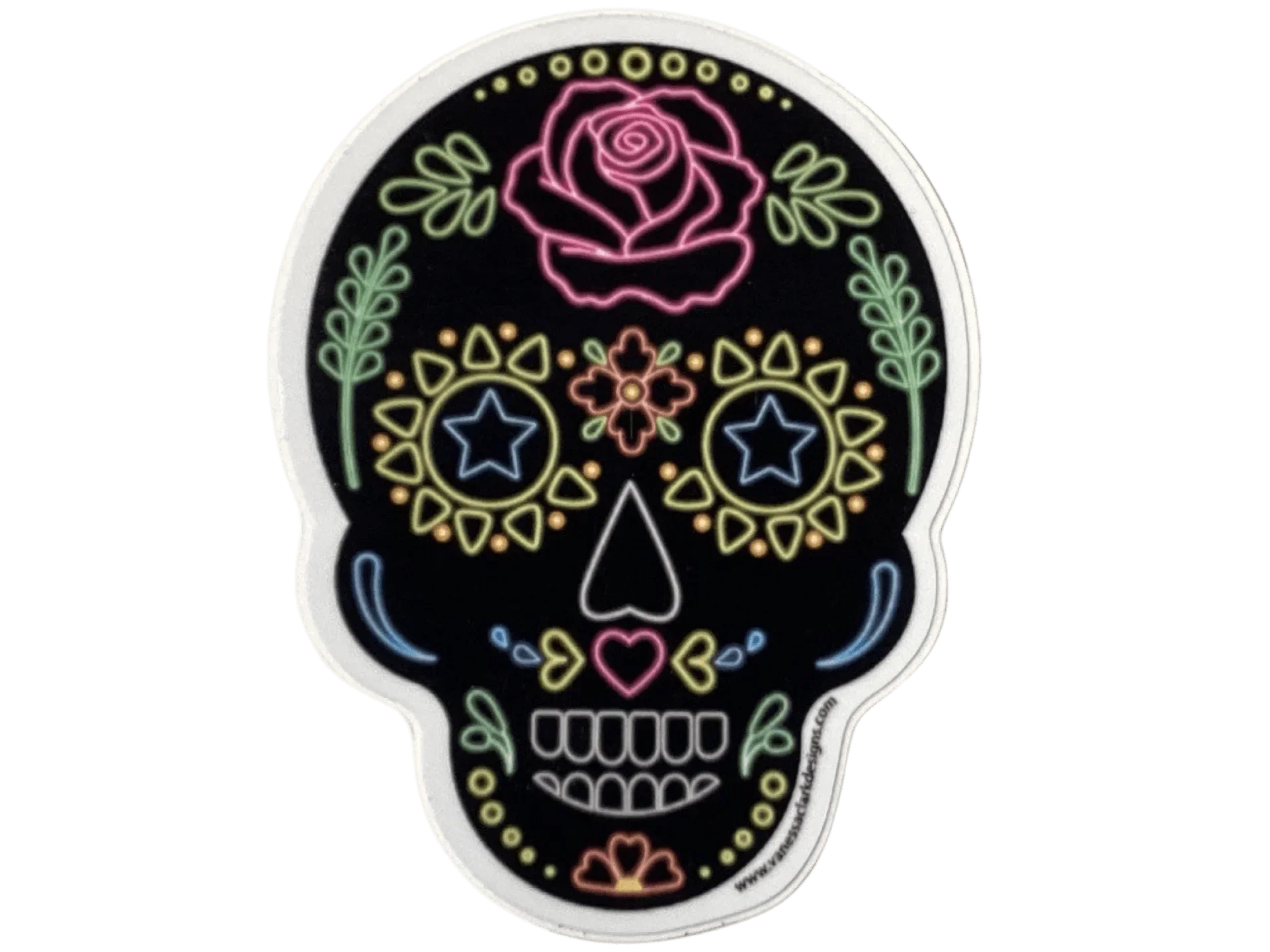 Waterproof vinyl El Paso culture stickers featuring local designs by Vanessa Clark, ideal for souvenirs and gift collections.
