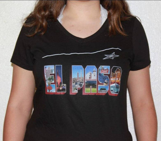 El Paso Postcard Unisex T-Shirt – 100% Cotton, Large