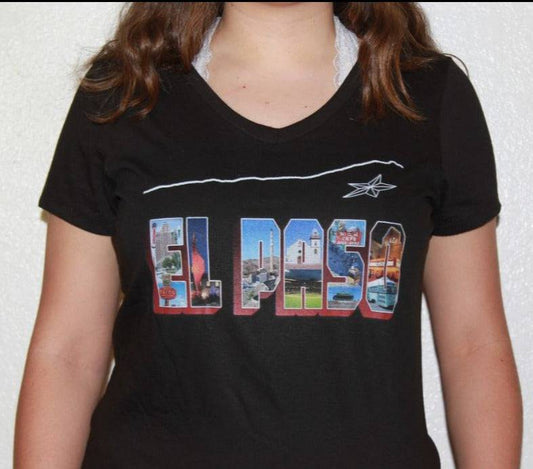 El Paso Postcard Unisex T-Shirt – 100% Cotton, Medium