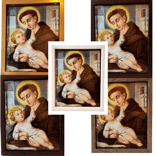 Framed Saint Anthony Out of Print Image – 11"x19"