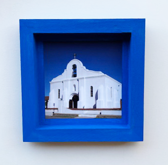 Framed San Elizario Chapel 5x5' - Ysleta Mission Gift Shop