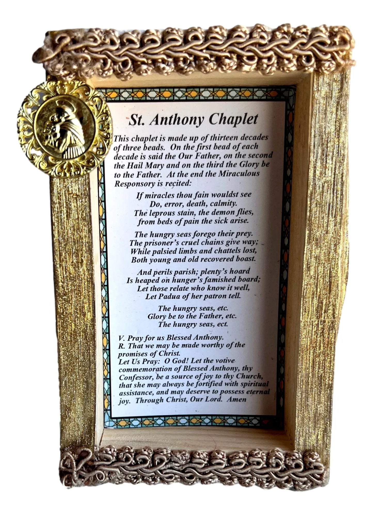 Handcrafted Catholic jewelry featuring recycled art and found item designs from Gaudly Art, ideal as Christian gift accessories.