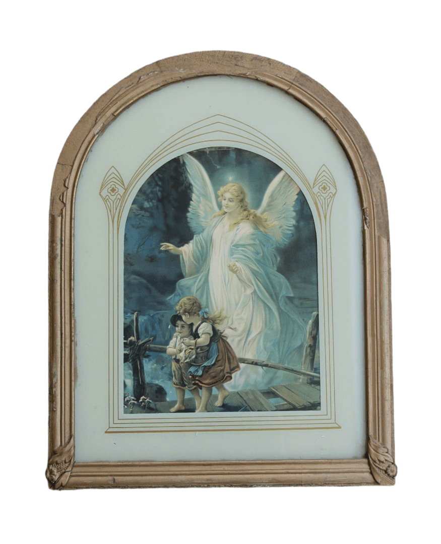 Guardian Angel Magnet – Vintage Frame, 2.5 x 3.5 inches