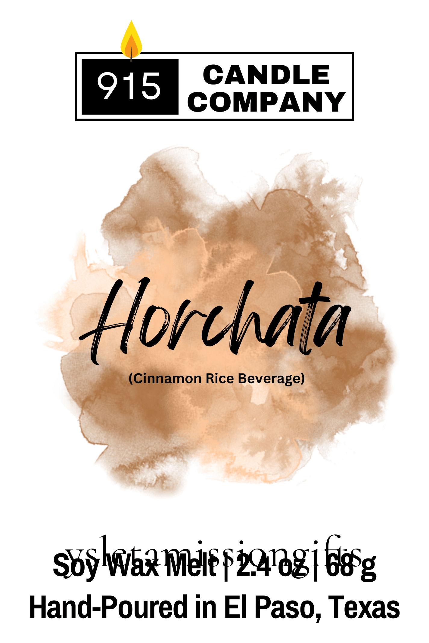 Horchata Scents of El Paso Soy Wax Melts - Ysleta Mission Gift Shop