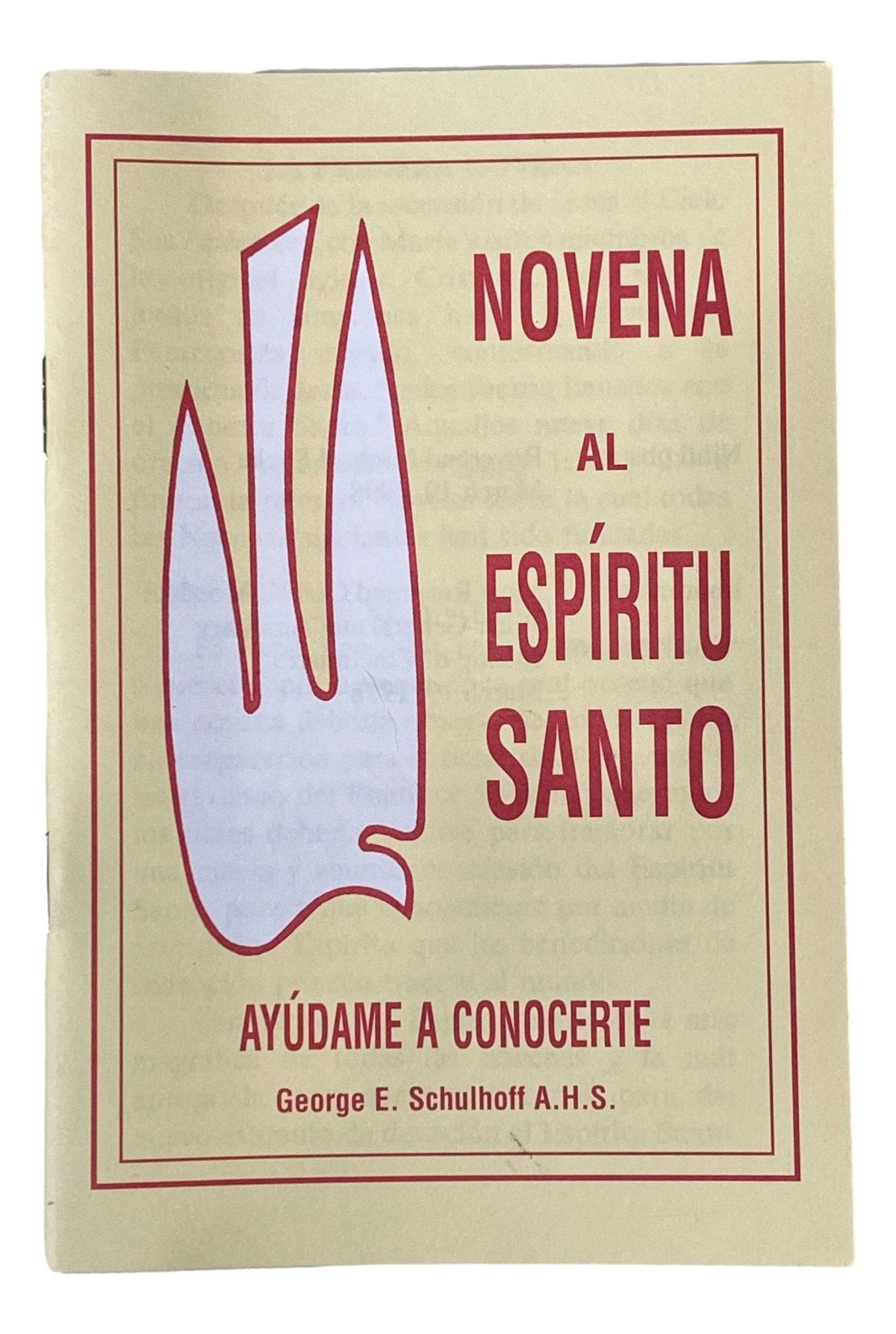 Libro Nuevo Novena al Espiritu Santo Ayudame a Conocerte