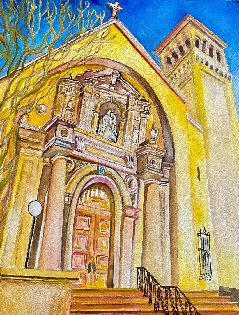 Loreto Chapel Photo Print – Matted & Signed (11×14) - Ysleta Mission Gift Shop