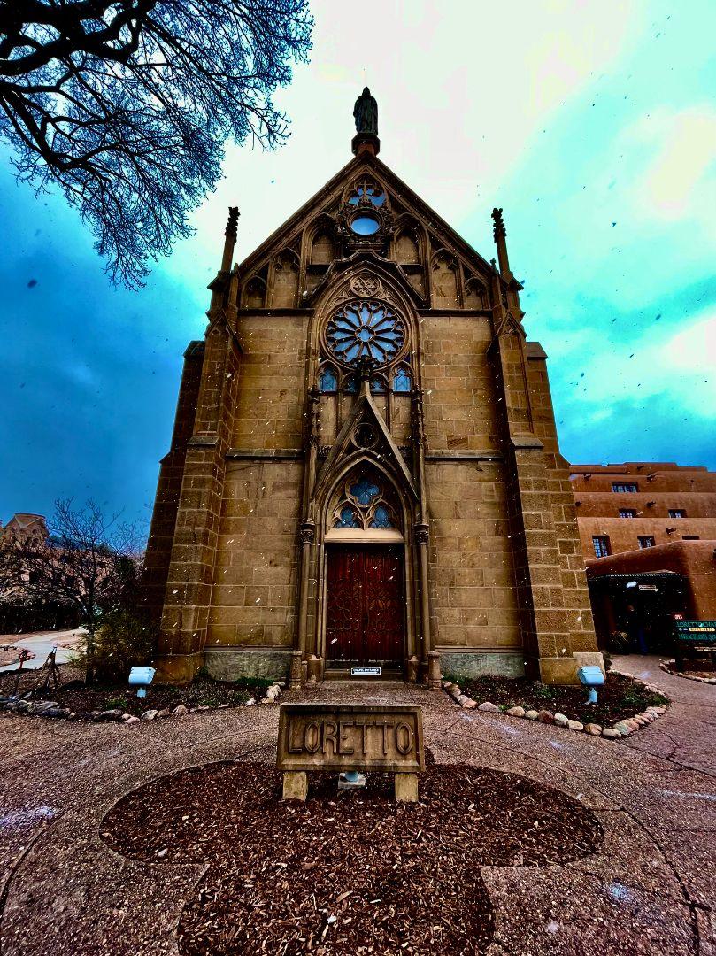 Loretto Church Santa Fe Greeting Card - 5X7 With Envelope - Handcrafted Catholic Keepsake - Ysleta Mission Gift Shop