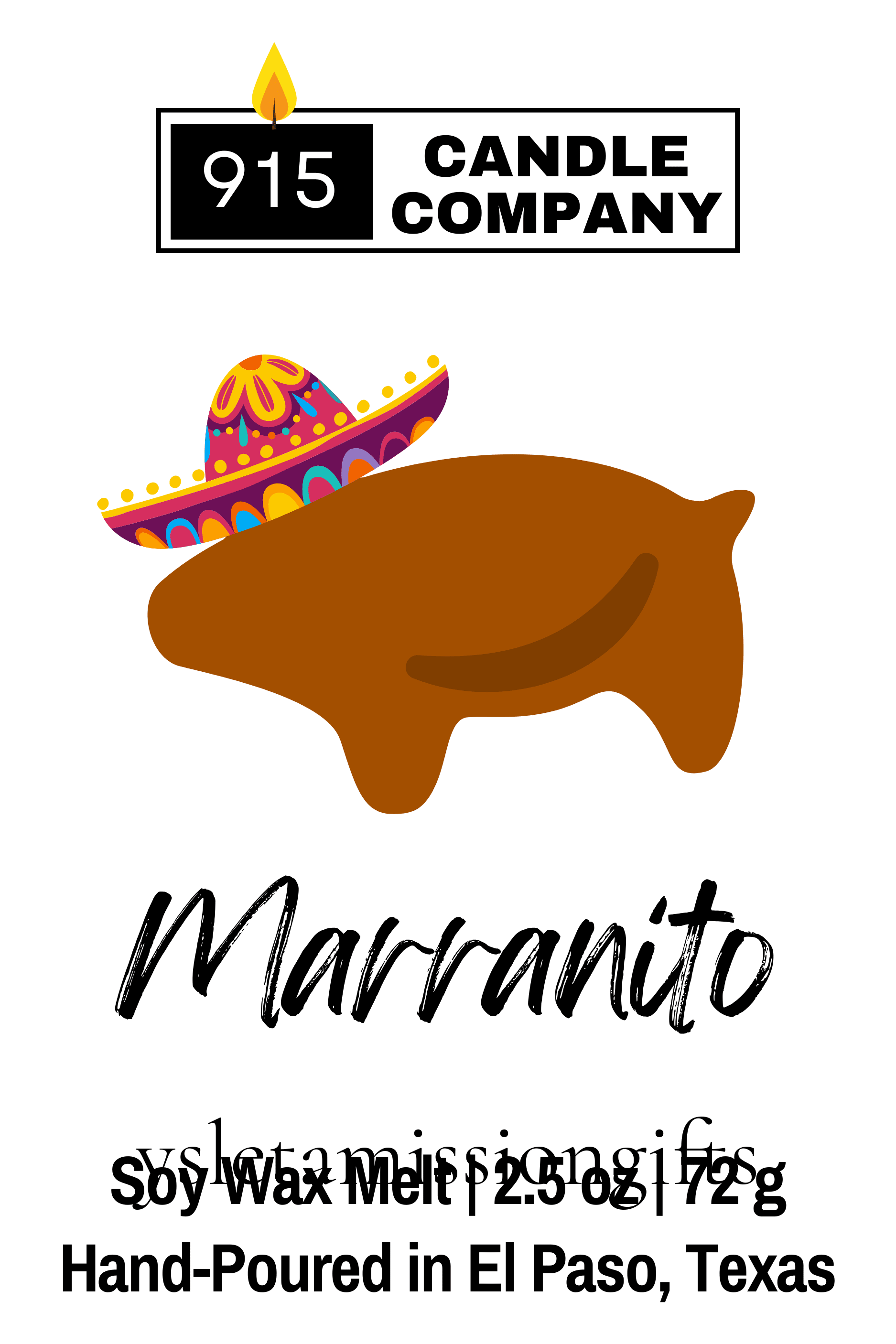 Marranito Scents of El Paso Wax Melts - Ysleta Mission Gift Shop