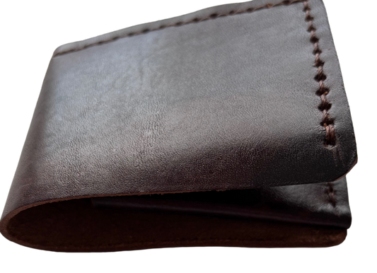 Men’s Brown Leather Wallet - Ysleta Mission Gift Shop