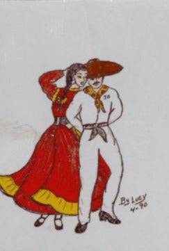 Mexican Dancer Magnet – 2.5 x 3.5 inches