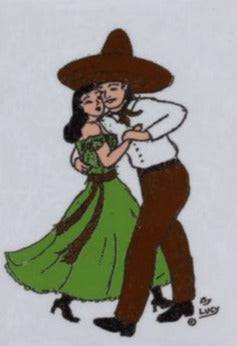 Mexican Dancers Magnet – 2.5 x 3.5 inches