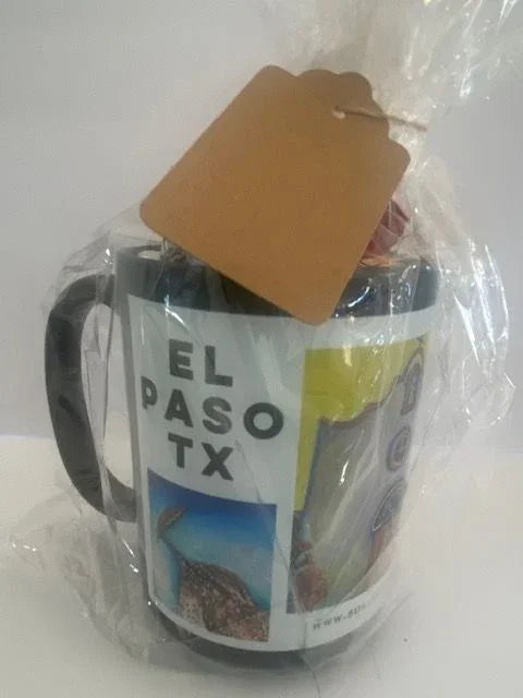 Mission Trail Mug With Candy - El Paso Souvenir Gift With Chocolate Treats - Ysleta Mission Gift Shop