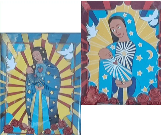 Note Card Virgin Mary Blank Inside 10 Pack Sets - Ysleta Mission Gift Shop