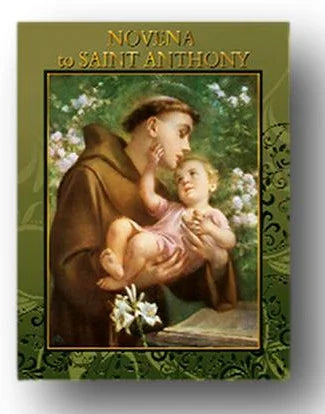 English prayer booklet for Novena to San Antonio, Catholic devotion and miracles, from Ysleta Mission Gift Shop.
