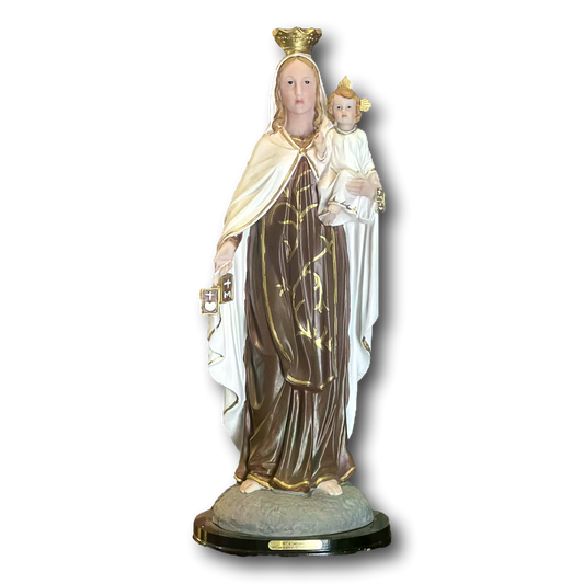 Our Lady of Mt Carmel Resin Statue -24 x 9.5 inches