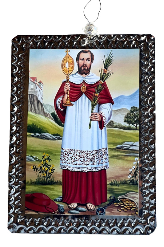 Patron Saint Retablo | Handcrafted Traditional Tinwork | 5x7 Spanish Colonial Art, New Mexico