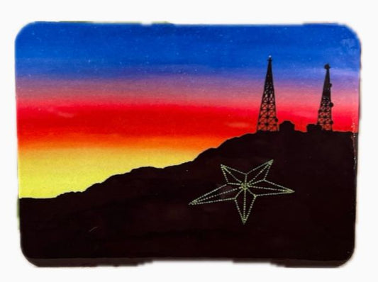 El Paso Sunset Magnet – Colorful Southwest Faith-Inspired Souvenir