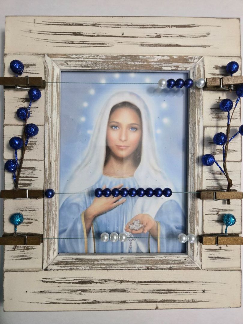 Personalized Frame Rosary Abacus for Devotion and Prayer 5X7