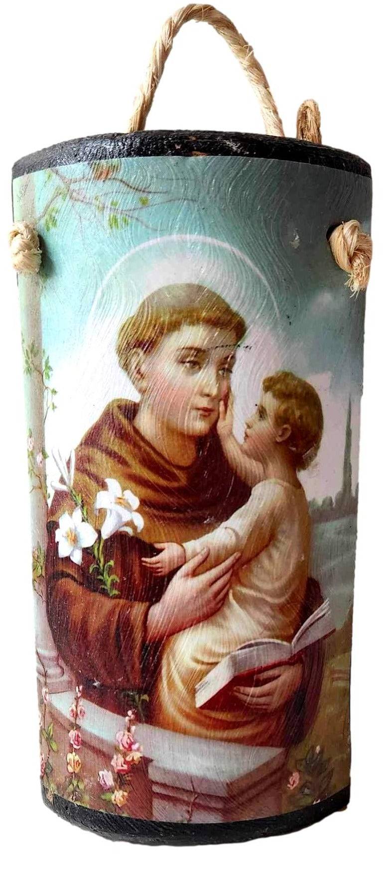 Plaque Saint Anthony Roof Tile Sealed 6.5x4