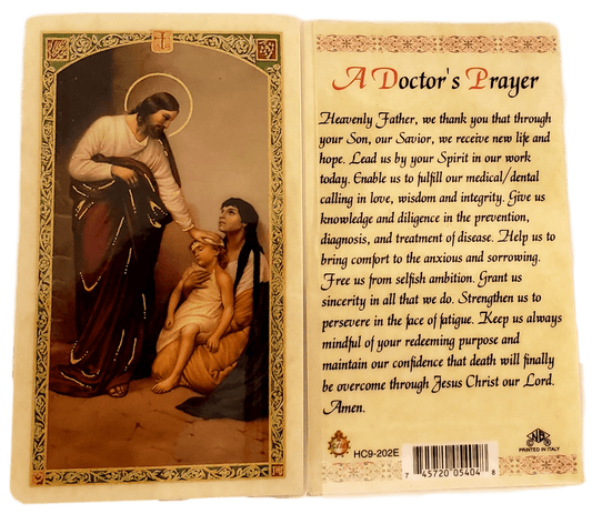 Prayer Card A Doctor's Prayer Laminated HC9-202E