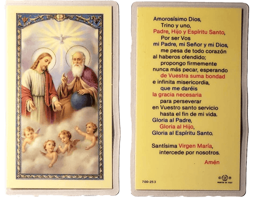 Prayer Card Amorosisimo Dios SPANISH Laminated