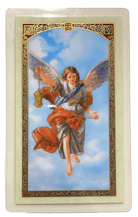 Prayer Card Arcangel Sealtiel SPANISH Laminated HC9-534S