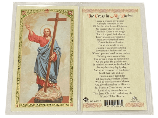 Prayer Card Cross In My Pocket Laminated English HC-E